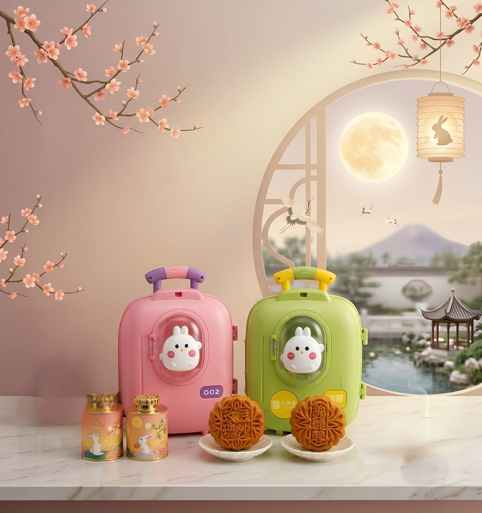 2粒装超值配套 (兔子行李箱） 2pcs Value Pack （Rabbit Trolley Box）
