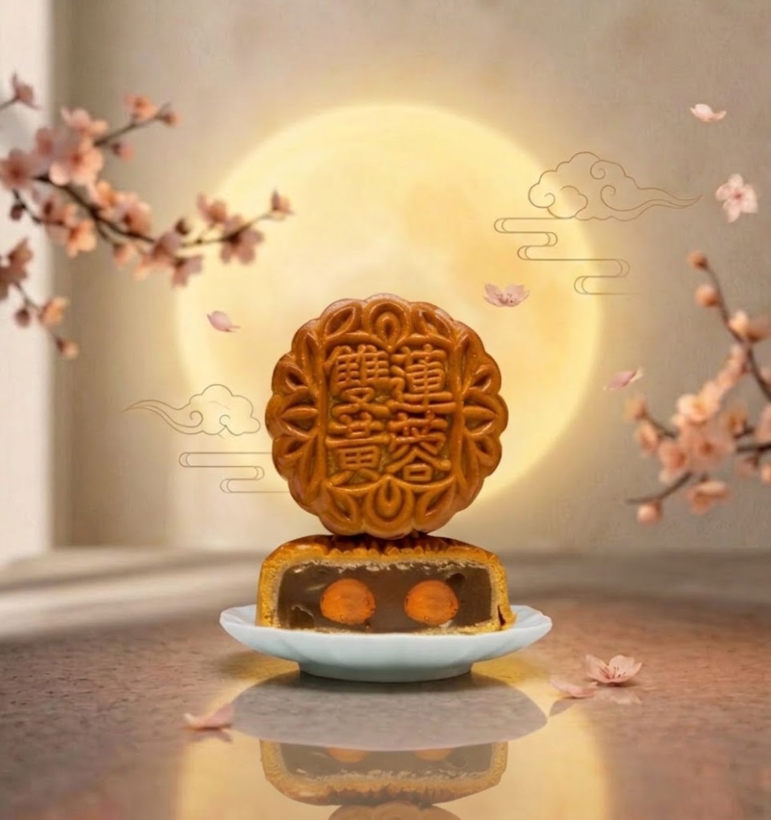 双黄纯莲蓉 Pure Lotus Double Yolk