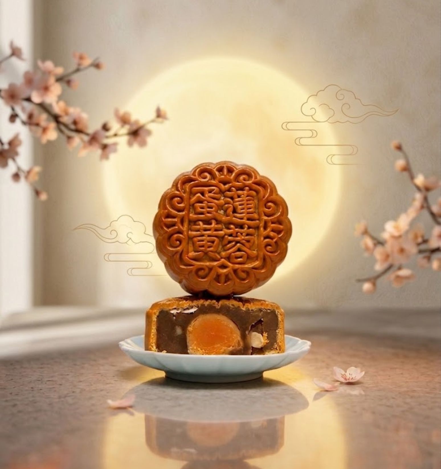 单黄纯莲蓉 Pure Lotus Single Yolk