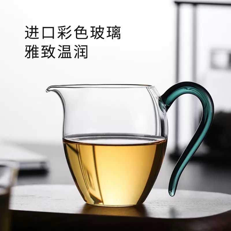 日式耐热透明玻璃鹰嘴公道杯 Japanese Glass Fairness Pitcher – Gooseneck Design