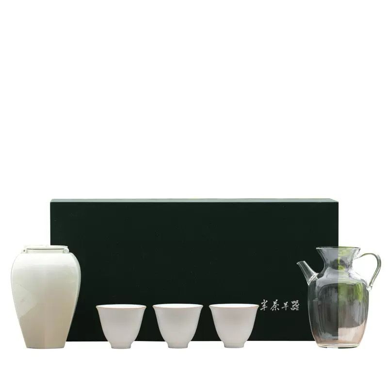 一壶三杯绿茶器礼盒（2023春茶季新款）Green Tea Gift Set – 1 Teapot 3 Cups (2023 Spring Edition)