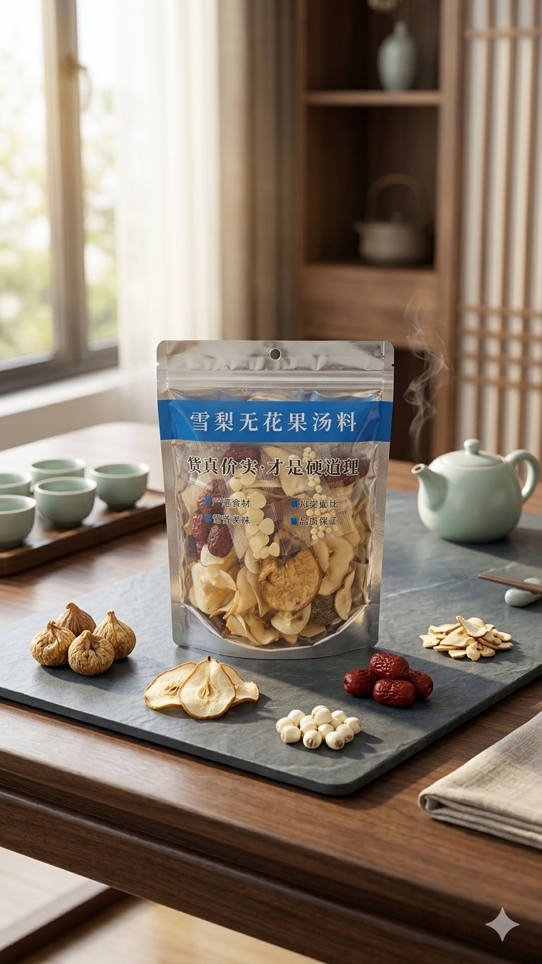 九鼎香 雪梨无花果汤料包 Snow Pear & Fig Herbal Soup 