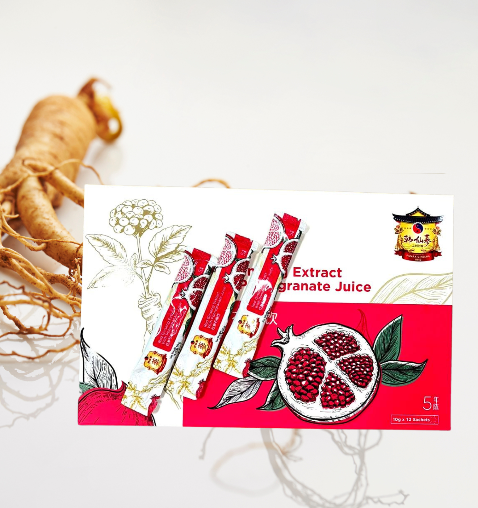 JDX 石榴红参精华液 Red Ginseng Extract With Pomegranate Juice 