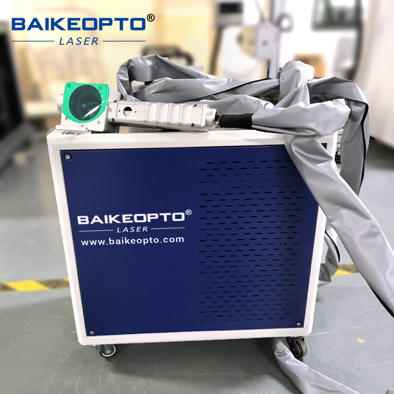 BK-FLC100XT 1.5MJ JPT 100W Cost-Effective Pulse Laser Cleaning Machine Cutting Operational Costs vs Traditional Sandblasting Methods