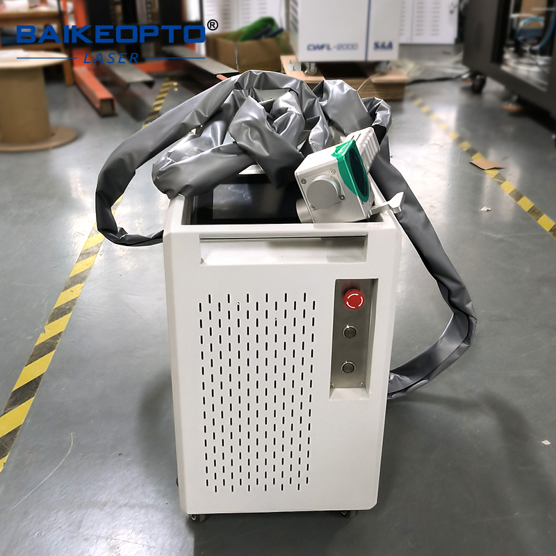 BK-FLC100XT 1.5MJ JPT 100W Cost-Effective Pulse Laser Cleaning Machine Cutting Operational Costs vs Traditional Sandblasting Methods