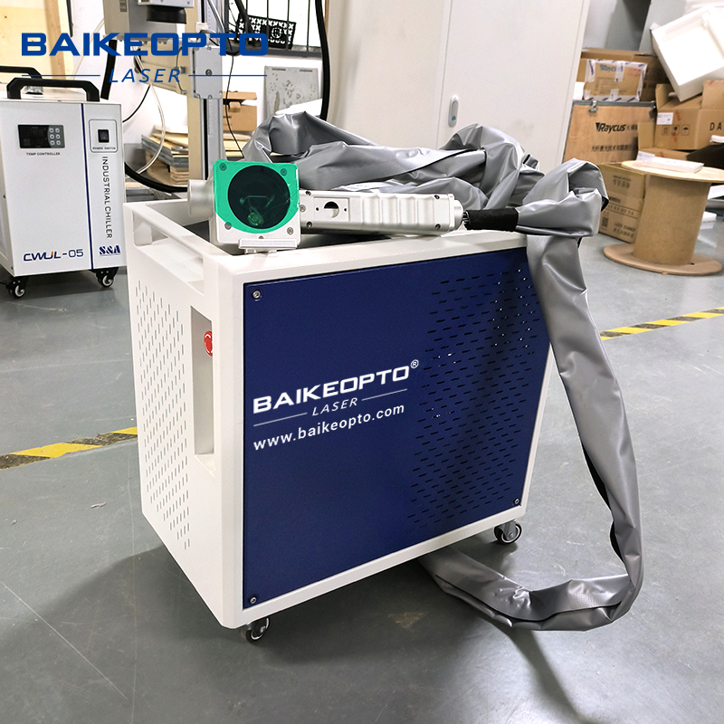 BK-FLC100XT 1.5MJ JPT 100W Cost-Effective Pulse Laser Cleaning Machine Cutting Operational Costs vs Traditional Sandblasting Methods