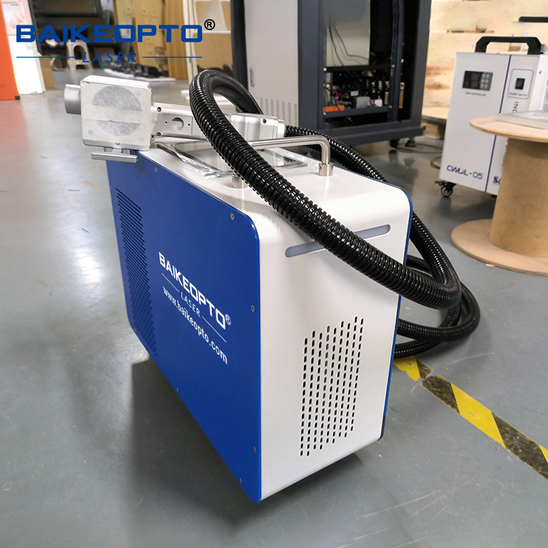 BK-FLC100X 1.5MJ JPT 100W Portable Industrial Pulsed Laser Cleaning Machine for Metal Rust Oil Painting 