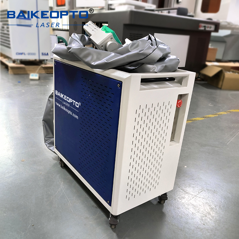 BK-FLC100XT 1.5MJ JPT 100W Cost-Effective Pulse Laser Cleaning Machine Cutting Operational Costs vs Traditional Sandblasting Methods