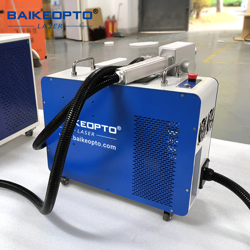 BK-FLC100X 1.5MJ JPT 100W Portable Industrial Pulsed Laser Cleaning Machine for Metal Rust Oil Painting 