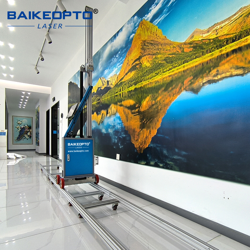 BK-K32X Industrial Professional Intelligent 3D CMYK Inkjet Wall Printer for Uneven Wall Coverage