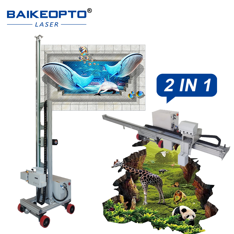 【BK-GP200X】Advanced 2-in-1 Wall and Floor Printer with Inkjet Epson Printhead for Professional Printing
