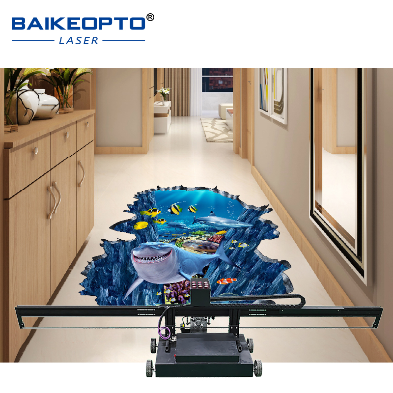 BK-GP1600 High-Speed Inkjet Floor Printer for Quick Printing Tasks 3D UV Eco-Friendly Inkjet Floor Printer Green Technology for Floor Art