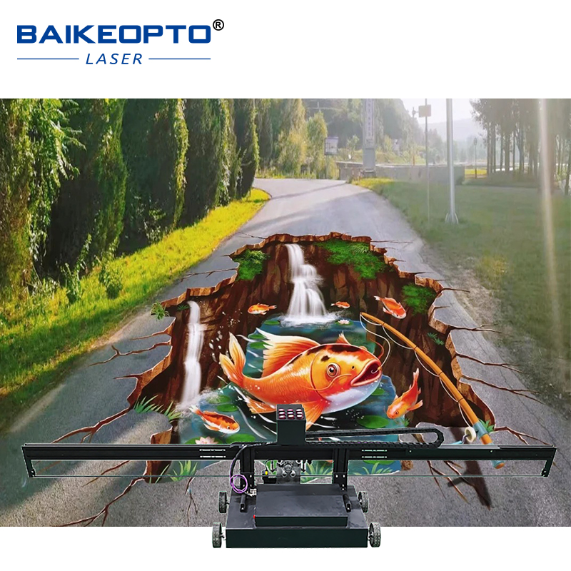 BK-GP1600 High-Speed Inkjet Floor Printer for Quick Printing Tasks 3D UV Eco-Friendly Inkjet Floor Printer Green Technology for Floor Art