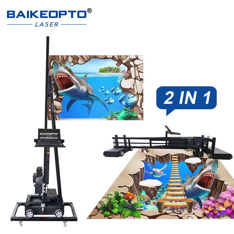 BK-UP1400XT 2-in-1 Inkjet Printer for Wall & Floor Durable Inkjet 2 in 1 Wall and Floor Printer for Long-Term Performance