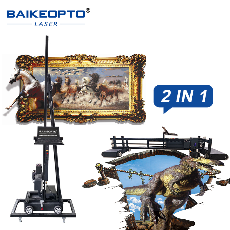 BK-UP3200XT Portable 2-in-1 Inkjet  Wall & Ground Printer Durable Inkjet 2 in 1 Wall and Floor Printer for Long-Term Performance