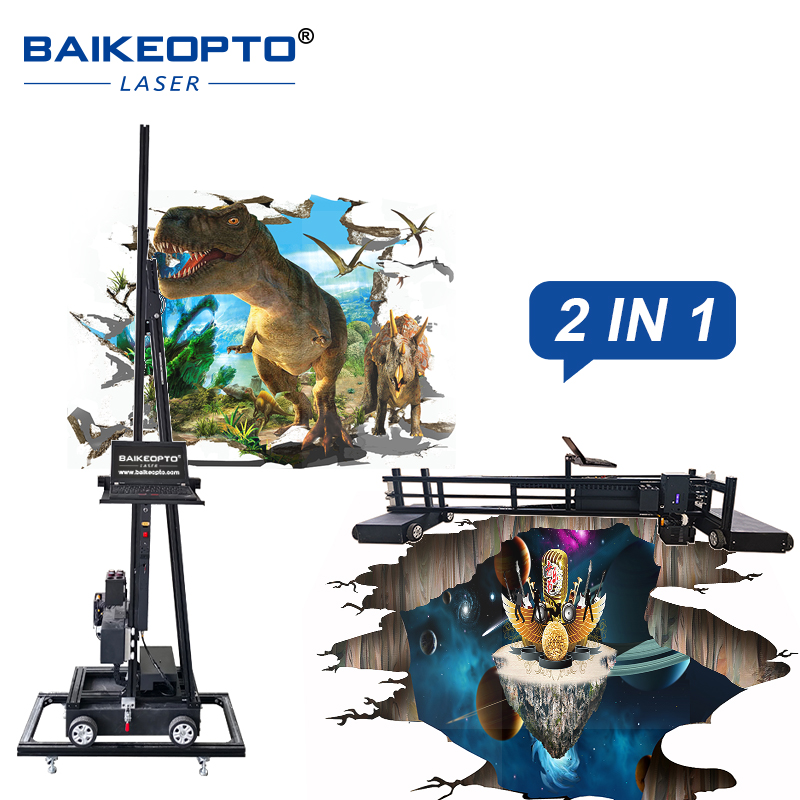 BK-UP200XT 2 in 1 Multi-functional Inkjet Wall and Ground Printer for Efficient Large-Scale Printing Durable Inkjet 2 in 1 Wall and Floor Printer for Long-Term Performance