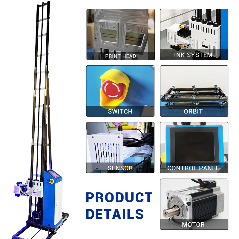 BK-UP1600 Plus Vertical Wall Printer for Professional Finish Innovative Wall Printing Technology for Artists 3D Printer Machine
