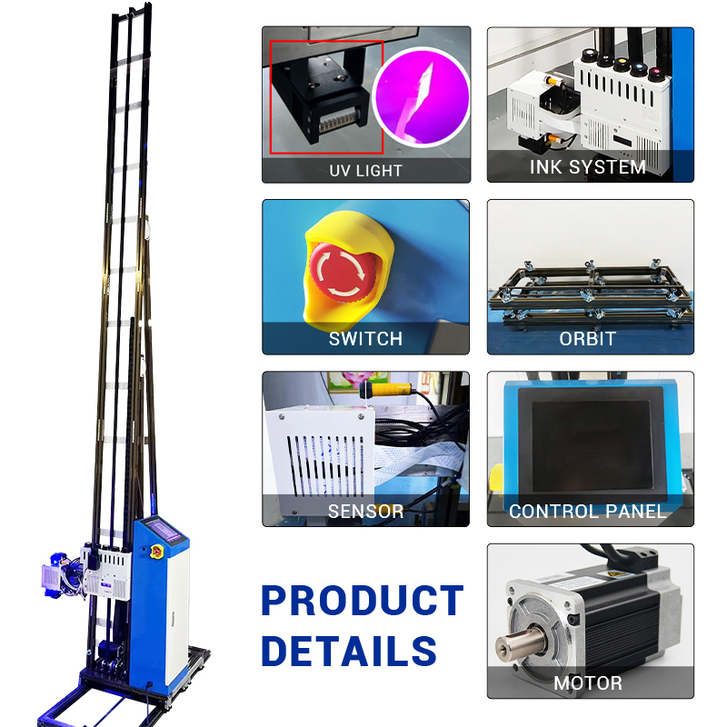 BK-UP3200 Plus Vertical Wall Printer for Professional Finish Innovative Wall Printing Technology for Artists 3D Printer Machine