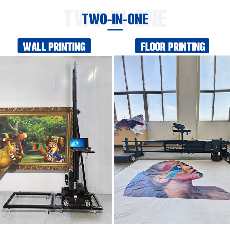 BK-UP200XT 2 in 1 Multi-functional Inkjet Wall and Ground Printer for Efficient Large-Scale Printing Durable Inkjet 2 in 1 Wall and Floor Printer for Long-Term Performance