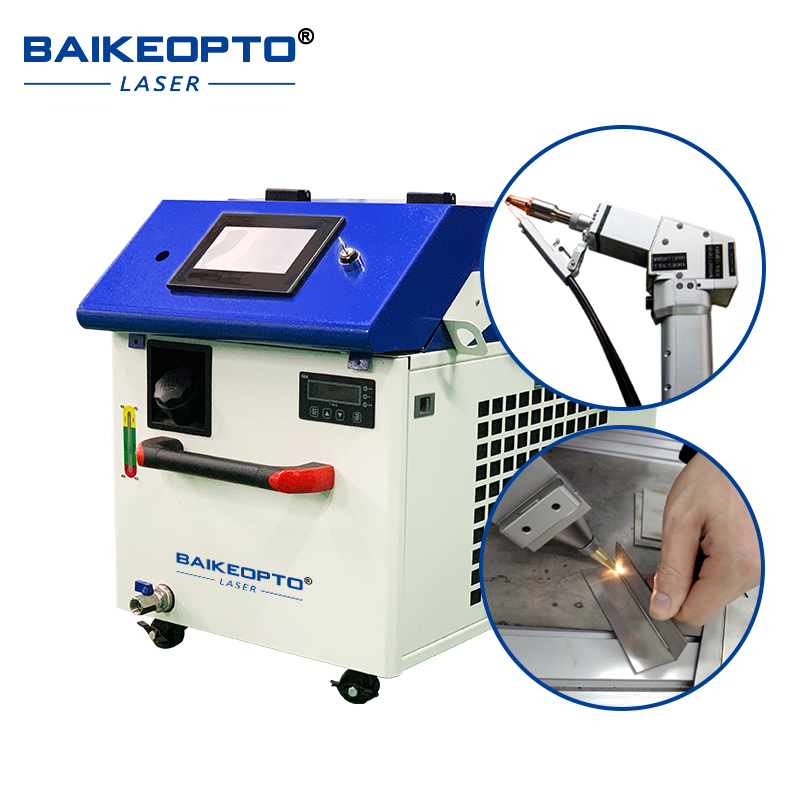 BK-HW1500D 3 in 1 Water Cooling 1500W Portable Handheld Fiber Laser Welding Cutting Cleaning Devices Laser Welder Cutter Cleaner Machine With Wire Feeder