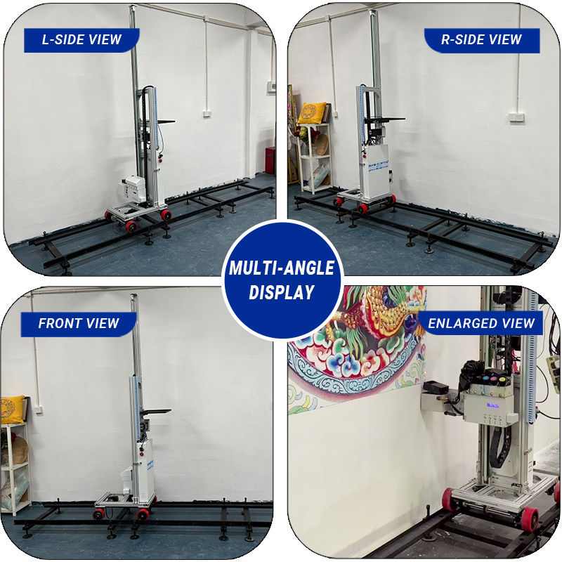 BK-UP200L Portable 3d Vertical Mural Wall Printing Machine Wall Decoration Advertising UV Ink Wall Printer Indoor Outdoor Wall Art Printer