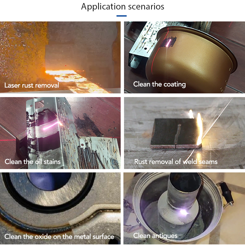  BK-FL3000P 3000W Raycus Laser Source Professional Continuous Laser Cleaning Machine for Automotive Parts