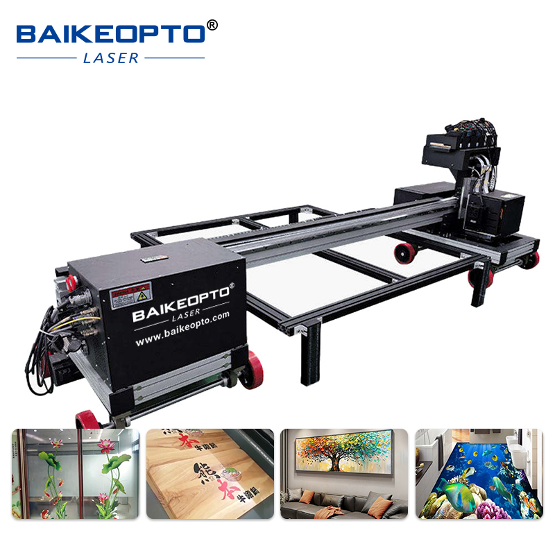 BK-D200WX  Dual DX10 Printhead Direct-to-Floor UV DIY Flatbed Inkjet Printer for Parking Signage, Mall Branding & Outdoor Streetscapes