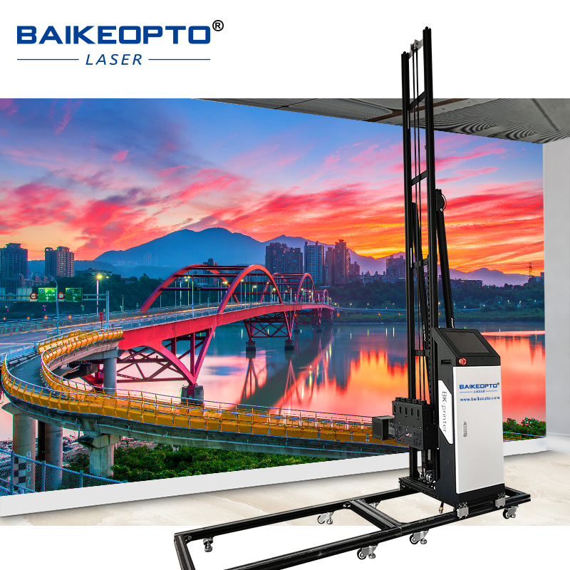 BK-UP200X Portable Wall Painting Machine Continuous 3D Inkjet Printing Machine Dual DX10 Wall Printing Machine