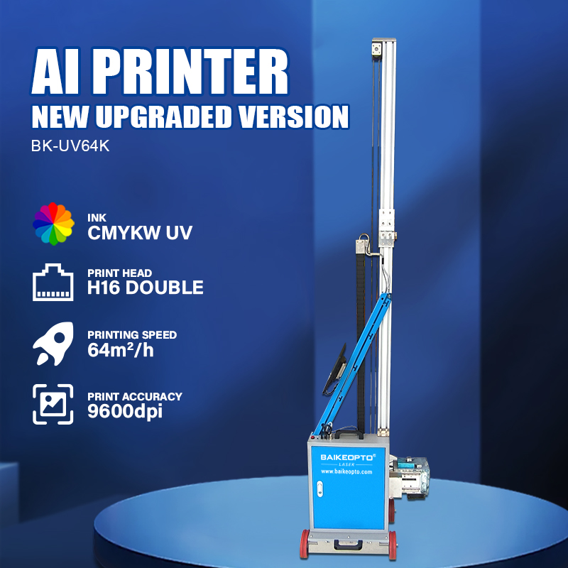 BK-UV64K Ai Intelligent Wall Printer 3D Inkjet Wall Painting Machine Eco-Friendly Wall Printing Printer for Sustainable Printing