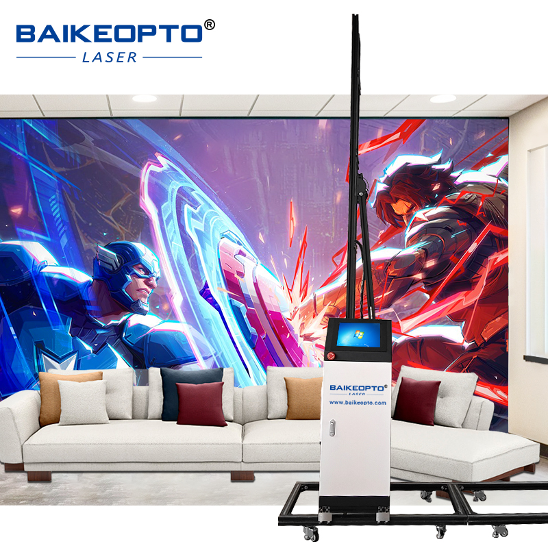 BK-UP700X Plus User-friendly 3D UV Inkjet Printing Device DX7 Wall Printing Machine 4 meter Height Wall Painting Machine Continuous 