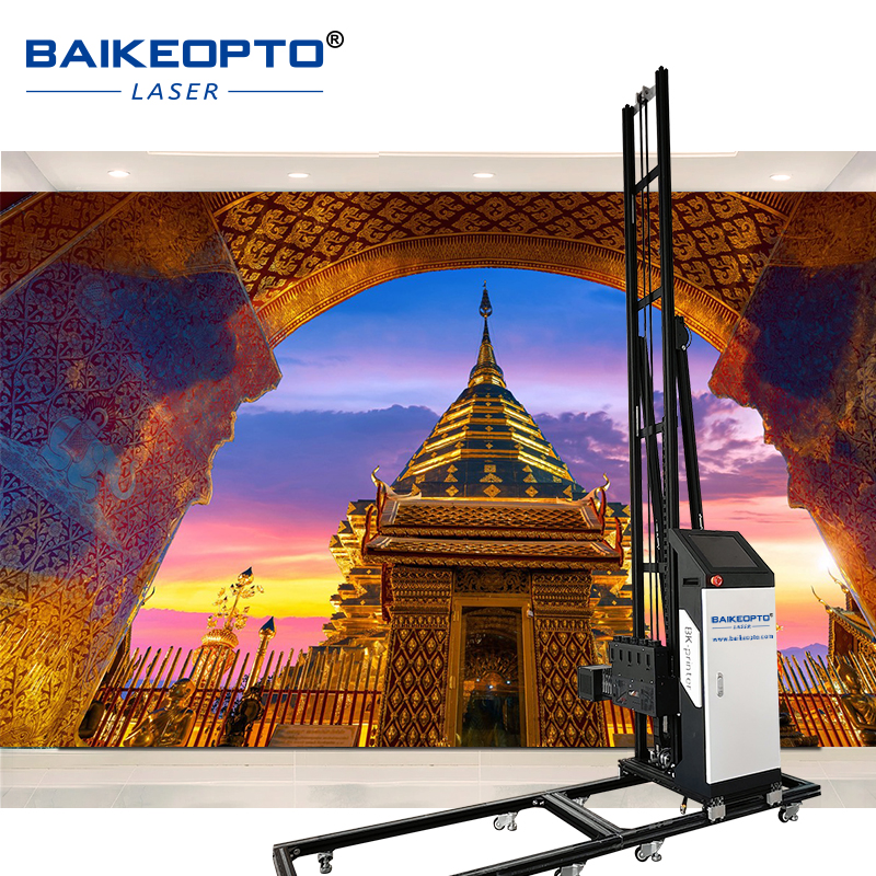BK-UP1400X Plus Fast and Efficient Wall Printer for Quick Results Dual DX7 Wall Printing Machine 4 meter Height Wall Painting Machine
