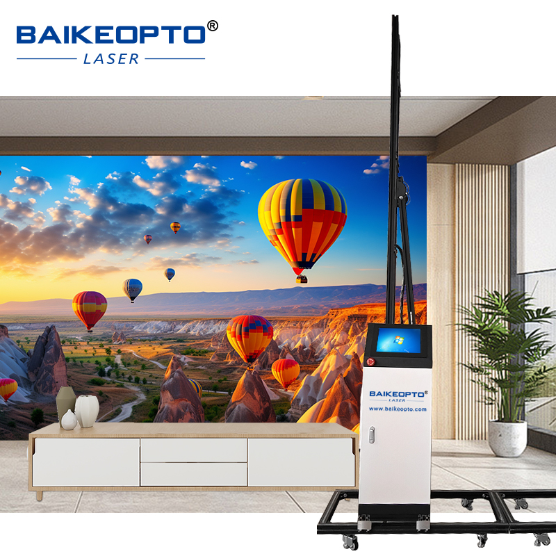 BK-UP700X Vertical 3D UV DX7 Museum Exhibition Wall Printer Producing Non-Destructive Art Reproductions on Temporary Partitions