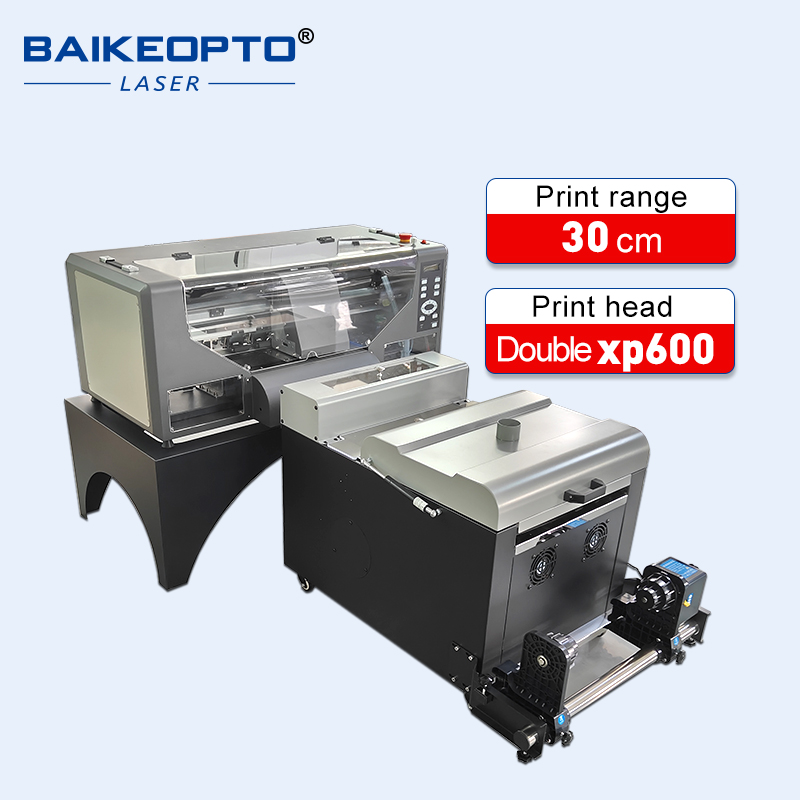 BK-XP600T Easy to Operate 30cm Dual XP600 Print Head CMYK+W UV DTF Inkjet Printer for T-shirt Clothes