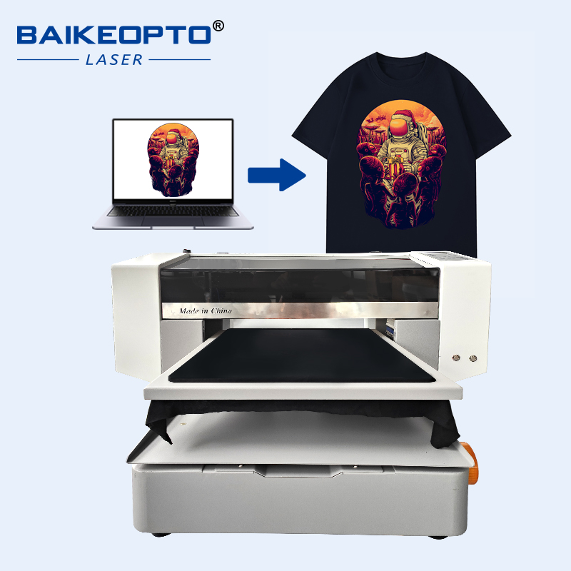 BK-I1600X Automated 45*50CM Single Work Bench Dual i1600 Print Head UV DTG Digital Direct Inkjet Printer Machine for T-shirt Clothes