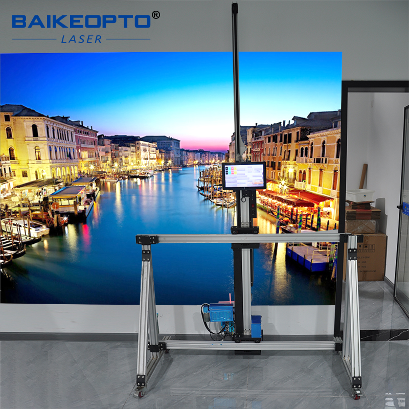 BK-GW128T AI Intelligent Inkjet Wall and Floor Printer Automatic image Painting Wall and Floor Art 3D Printer