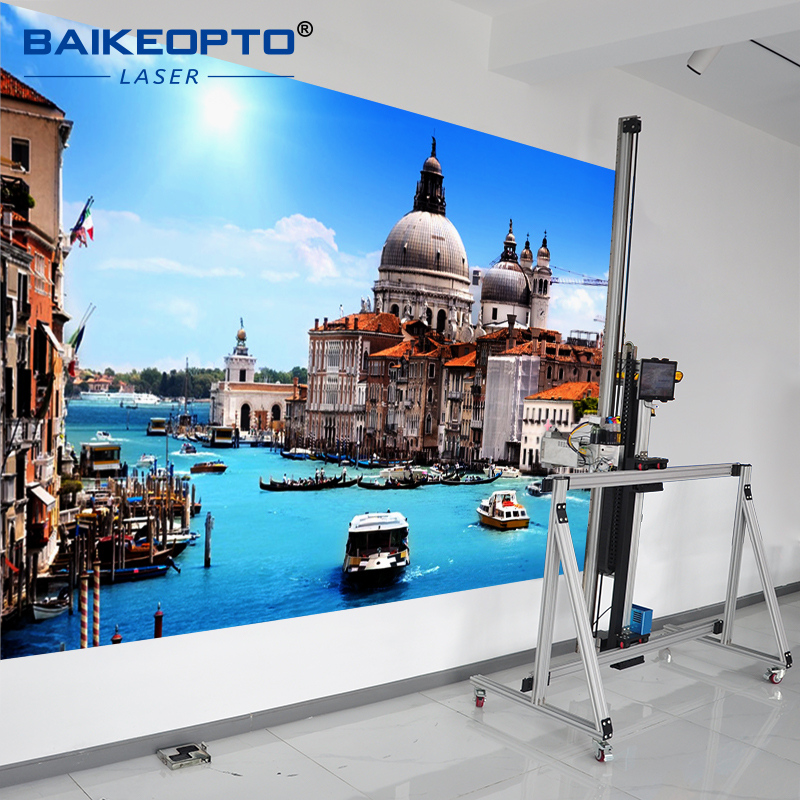 BK-UV128T AI Intelligent Inkjet Wall and Floor Printer for Various Surfaces CMYKW UV Ink Wholesale 3D Printer