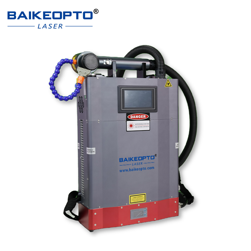 BK-FLC100SZ GZTECH 100W Backpack Pulse Laser Cleaners Lightweight Pulsed Laser Cleaning Machine