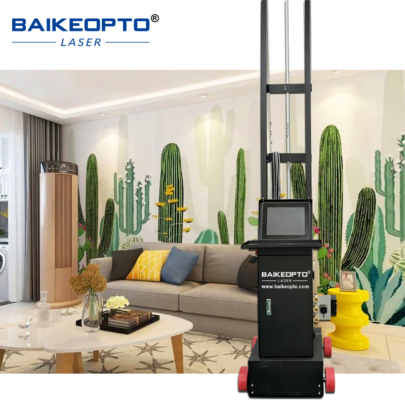 BK-UP200M Vertical 3D CMYKW UV Wall Printer Machine Dual DX7 Inkjet Wall Printing Machine 