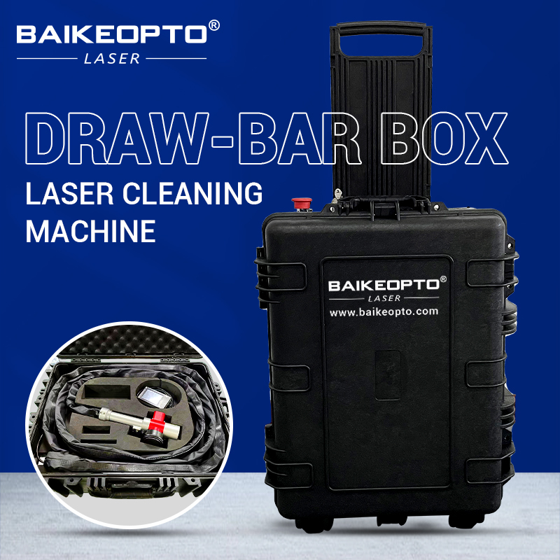 BK-FLC100SL Portable 100W Industrial Pulsed Laser Cleaning Machine for Metal Rust Oil Painting 