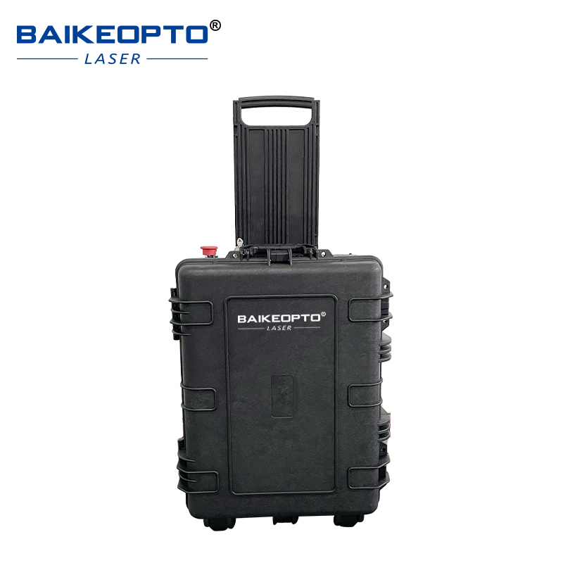 BK-FLC300SL Suitcase 300W Multi-Module Industrial Pulsed Laser Cleaning Machine for Metal Rust Oil Painting 