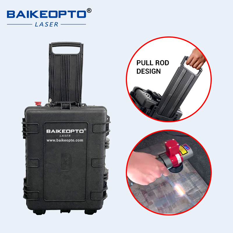 BK-FLC500SL Cost-Effective Laser Rust Removal 500W Industrial Pulsed Laser Cleaning Machine for Metal Rust Oil Painting 
