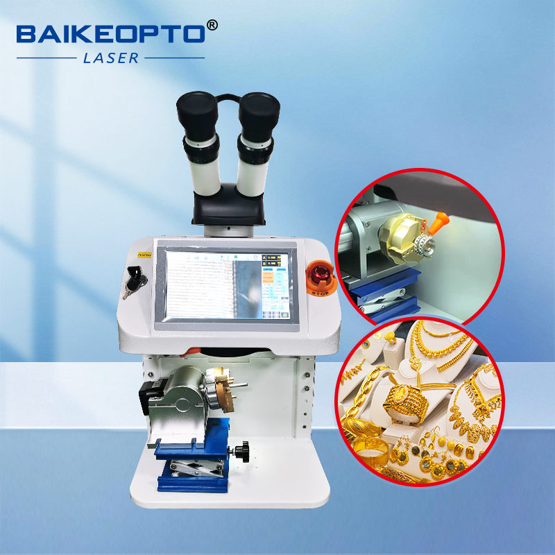 High Efficient YAG Laser Jewelry Spot Welder Machine with Rotation Axis for Platinum/Titanium/Precious Metals