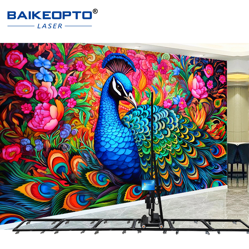 BK-UP1600P Plus Indoor & Outdoor 3D UV Inkjet Wall Mural Painting Machine Eco-Friendly Wall Printing Printer for Sustainable Printing
