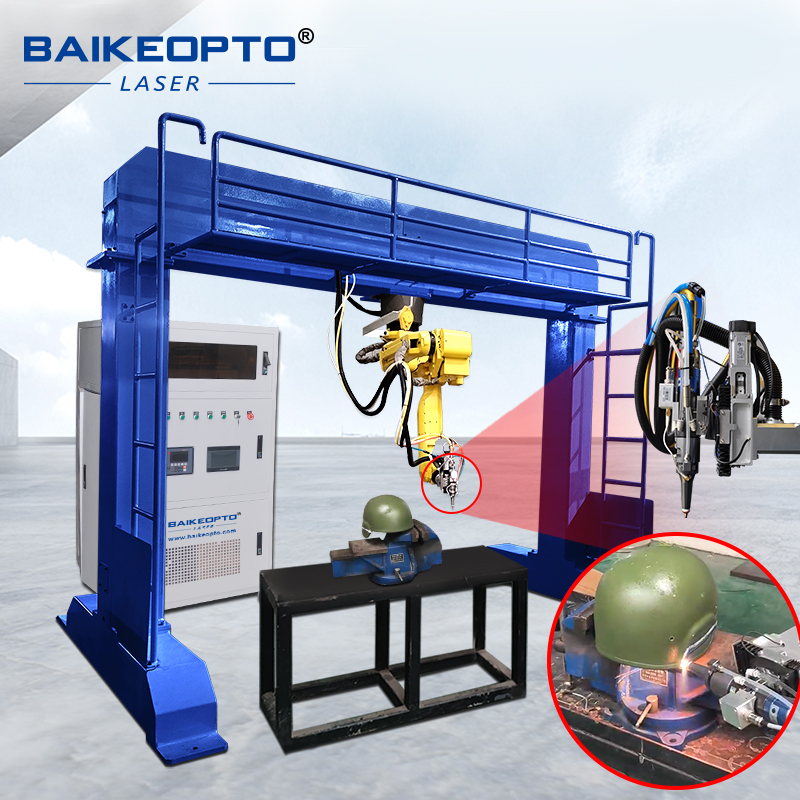 1500W New Gantry 3D High Quality Chinese Brand 6 Axis Robotic Arm Laser Cutting Machine for Helmet