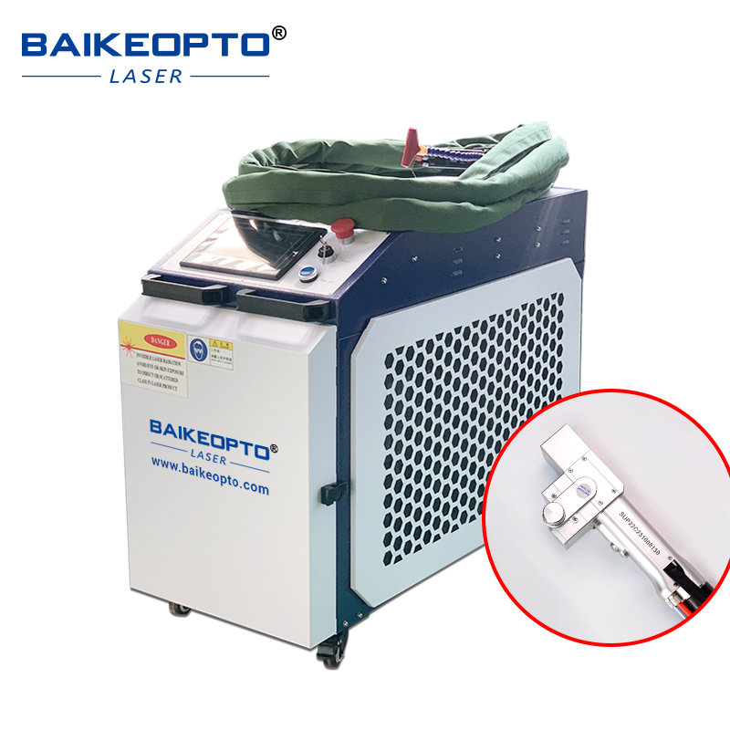 BK-FL2000C-CE 2000W Raycus Global Version Laser Source Eco-friendly Handheld Laser Cleaning Machine for Metal Stone Dust Rust 