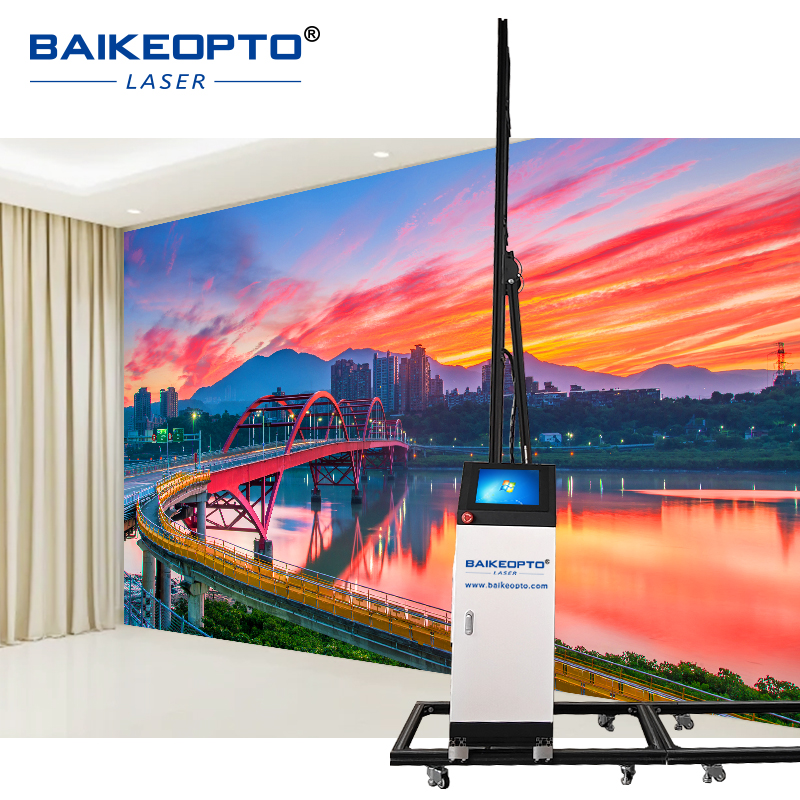 BK-UP1600X Dual i1600 Printing Head Large-Format Wall Printer Supporting Seamless Designs Up to 2.5m Height for Commercial Spaces