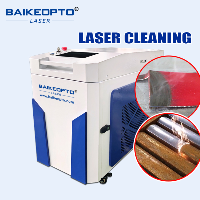 BK-FL1500MS 1500W Raycus Laser Source Efficient Non-Contact Continuous Laser Cleaner Machine for Metal Surfaces
