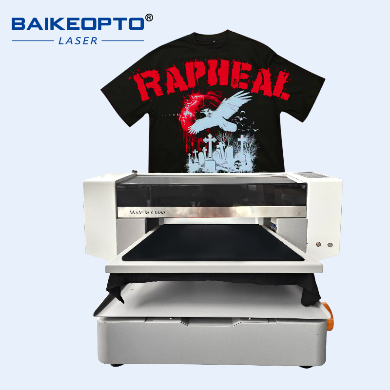BK-I1600X Automated 45*50CM Single Work Bench Dual i1600 Print Head UV DTG Digital Direct Inkjet Printer Machine for T-shirt Clothes