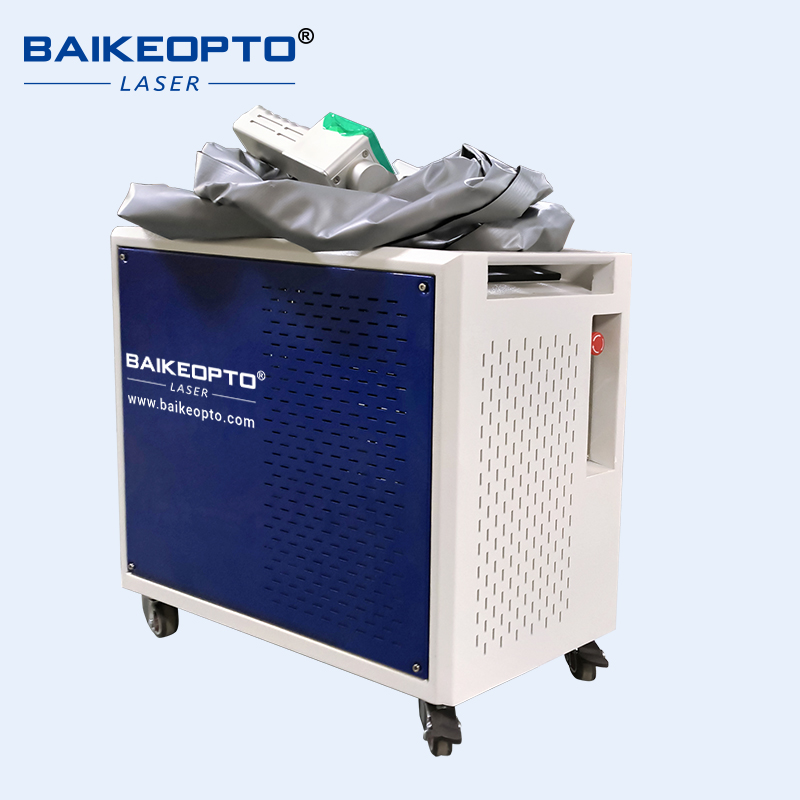 BK-FLC100XT 1.5MJ JPT 100W Cost-Effective Pulse Laser Cleaning Machine Cutting Operational Costs vs Traditional Sandblasting Methods