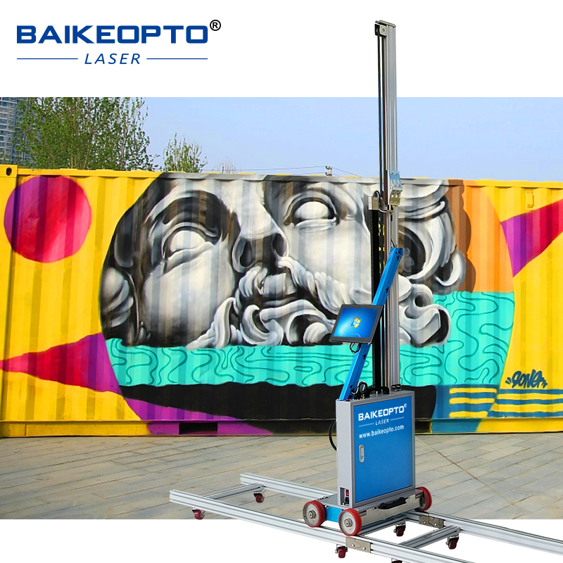 BK-K32X Industrial Professional Intelligent 3D CMYK Inkjet Wall Printer for Uneven Wall Coverage